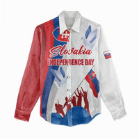 Slovakia Independence Day Women Casual Shirt 17th July 1992