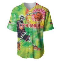 Custom Lithuania Basketball Baseball Jersey Retro Style Version 1992