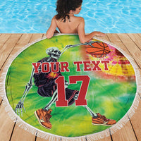 Custom Lithuania Basketball Beach Blanket Retro Style Version 1992