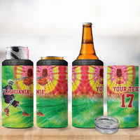 Custom Lithuania Basketball 4 in 1 Can Cooler Tumbler Retro Style Version 1992