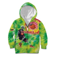 Custom Lithuania Basketball Kid Hoodie Retro Style Version 1992