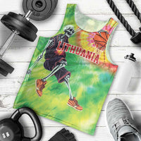 Custom Lithuania Basketball Men Tank Top Retro Style Version 1992