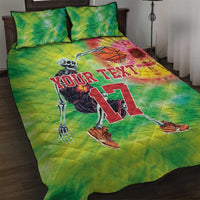 Custom Lithuania Basketball Quilt Bed Set Retro Style Version 1992