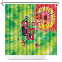 Custom Lithuania Basketball Shower Curtain Retro Style Version 1992