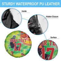 Custom Lithuania Basketball Spare Tire Cover Retro Style Version 1992