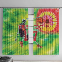 Custom Lithuania Basketball Window Curtain Retro Style Version 1992