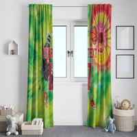 Custom Lithuania Basketball Window Curtain Retro Style Version 1992