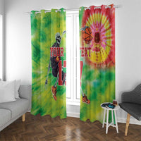Custom Lithuania Basketball Window Curtain Retro Style Version 1992