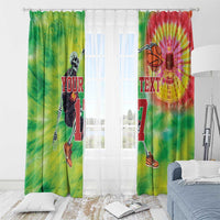 Custom Lithuania Basketball Window Curtain Retro Style Version 1992