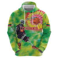 Custom Lithuania Basketball Zip Hoodie Retro Style Version 1992
