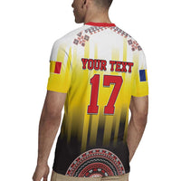 Custom Romania Football Go Champions Rugby Jersey Romanian Traditional Patern