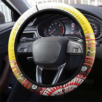 Romania Football Go Champions Steering Wheel Cover Romanian Traditional Patern