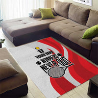 Custom Romania Tennis Winners Never Quit Area Rug Sporty Style