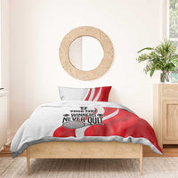 Custom Romania Tennis Winners Never Quit Bedding Set Sporty Style