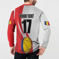 Custom Romania Tennis Winners Never Quit Button Sweatshirt Sporty Style