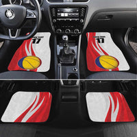 Custom Romania Tennis Winners Never Quit Car Mats Sporty Style
