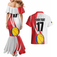 Custom Romania Tennis Winners Never Quit Couples Matching Mermaid Dress and Hawaiian Shirt Sporty Style