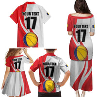 Custom Romania Tennis Winners Never Quit Family Matching Puletasi and Hawaiian Shirt Sporty Style