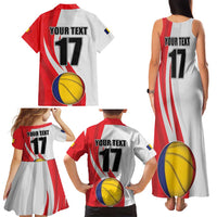 Custom Romania Tennis Winners Never Quit Family Matching Tank Maxi Dress and Hawaiian Shirt Sporty Style