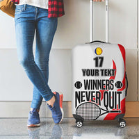 Custom Romania Tennis Winners Never Quit Luggage Cover Sporty Style