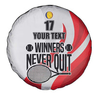 Custom Romania Tennis Winners Never Quit Spare Tire Cover Sporty Style