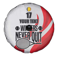Custom Romania Tennis Winners Never Quit Spare Tire Cover Sporty Style