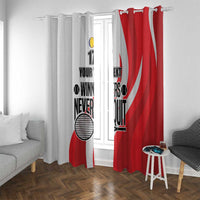 Custom Romania Tennis Winners Never Quit Window Curtain Sporty Style