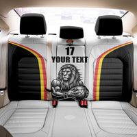 Custom Belgium Basketball Back Car Seat Cover Lion Mascot Sporty Style