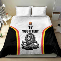 Custom Belgium Basketball Bedding Set Lion Mascot Sporty Style
