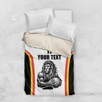 Custom Belgium Basketball Bedding Set Lion Mascot Sporty Style