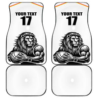 Custom Belgium Basketball Car Mats Lion Mascot Sporty Style