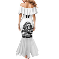 Custom Belgium Basketball Family Matching Mermaid Dress and Hawaiian Shirt Lion Mascot Sporty Style