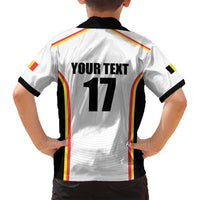 Custom Belgium Basketball Family Matching Puletasi and Hawaiian Shirt Lion Mascot Sporty Style