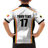 Custom Belgium Basketball Family Matching Short Sleeve Bodycon Dress and Hawaiian Shirt Lion Mascot Sporty Style