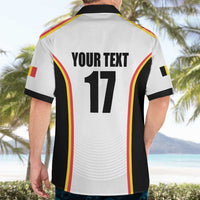 Custom Belgium Basketball Hawaiian Shirt Lion Mascot Sporty Style