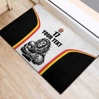 Custom Belgium Basketball Rubber Doormat Lion Mascot Sporty Style