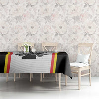 Custom Belgium Basketball Tablecloth Lion Mascot Sporty Style