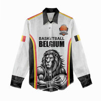 Custom Belgium Basketball Women Casual Shirt Lion Mascot Sporty Style