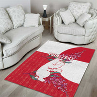 Greenland Flag Style Area Rug Polar Pear