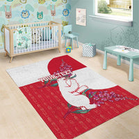 Greenland Flag Style Area Rug Polar Pear
