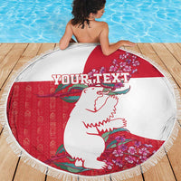 Greenland Flag Style Beach Blanket Polar Pear