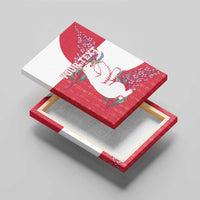 Greenland Flag Style Canvas Wall Art Polar Pear