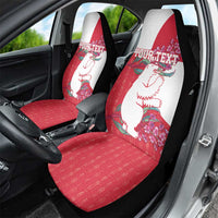 Greenland Flag Style Car Seat Cover Polar Pear