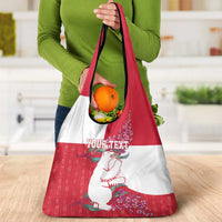 Greenland Flag Style Grocery Bag Polar Pear