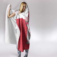 Greenland Flag Style Hooded Blanket Polar Pear