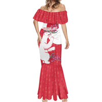 Greenland Flag Style Mermaid Dress Polar Pear