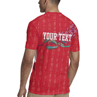 Greenland Flag Style Rugby Jersey Polar Pear
