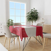 Greenland Flag Style Tablecloth Polar Pear