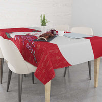 Greenland Flag Style Tablecloth Polar Pear