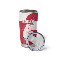 Greenland Flag Style Tumbler Cup Polar Pear